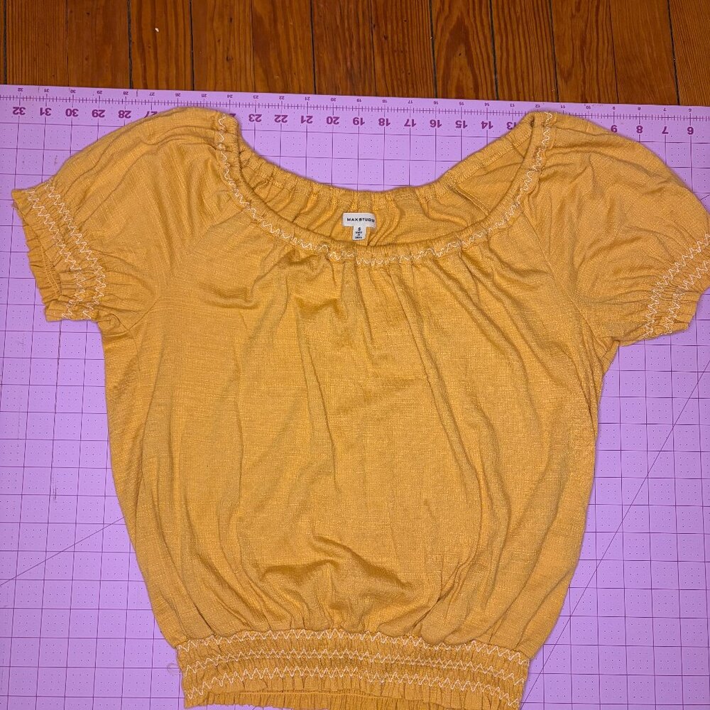 Yellow Prairie Blouse - a new day size sm/med